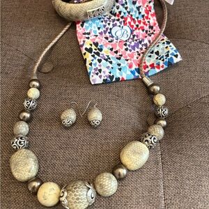 Brighton Animal Instinct Necklace, bracelet and earrings set in great condition